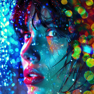 女性人物光效素材