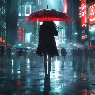 阴雨天效果表现psd