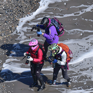 登山者实拍