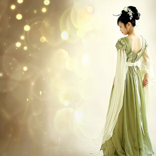 古典美女分层素材