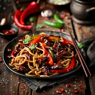 红烧牛肉炒面