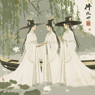 中秋古装插画