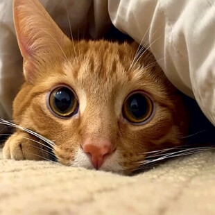 小橘猫眼神