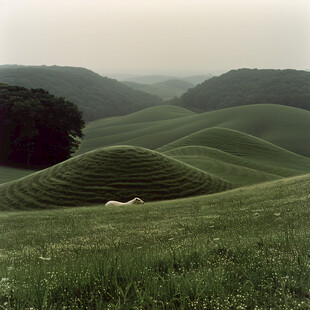 山坡坡地草地