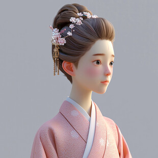 可爱女孩人物定制