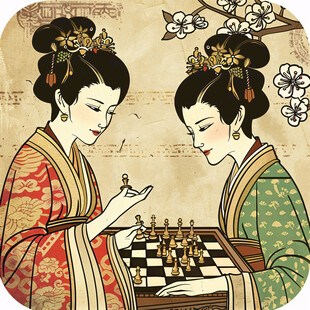 下棋美人