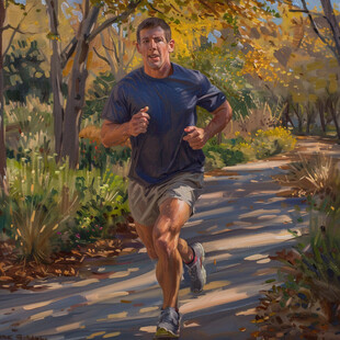 绘本运动跑步插画