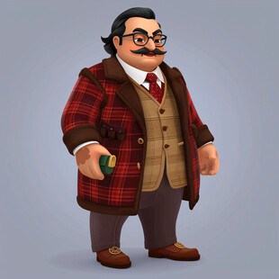 卡通写实漫画人物