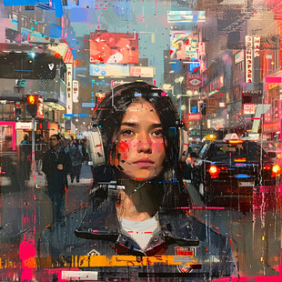 赛博朋克装饰画