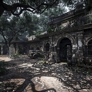 两江影视城老建筑