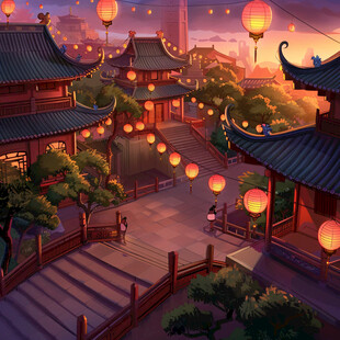 崇安阁插画