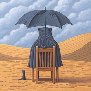 沙漠遮阳伞