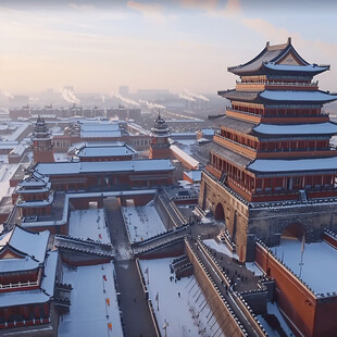 定鼎门雪景