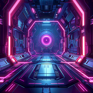 欧美科幻风游戏风图案