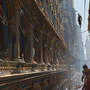 欧式小外人街景