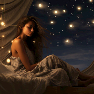 梦幻夜晚立体画