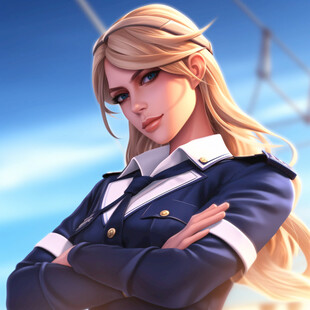 卡通动漫制服女孩