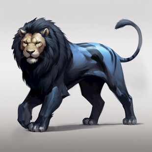 雄壮的动物插画