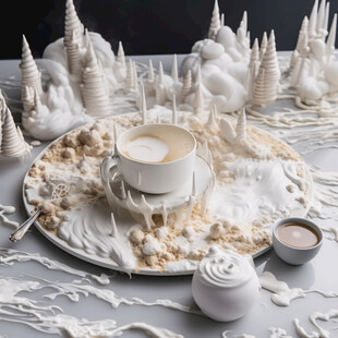 糕点托盘茶歇西餐奶油