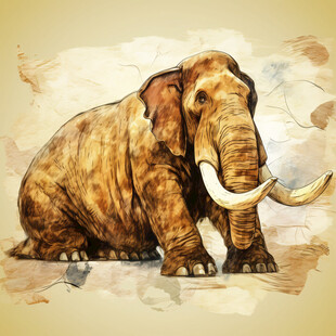猛犸象插画
