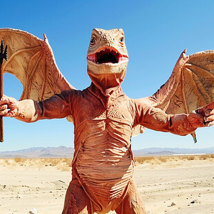 稻草人恐龙艺术造型
