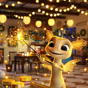 三维卡通人物照明