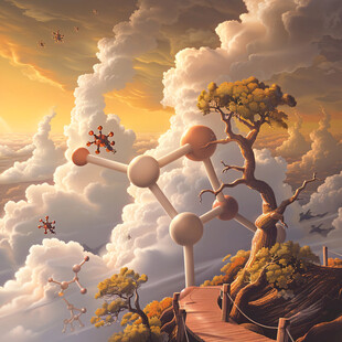 外星球幻想场景插画