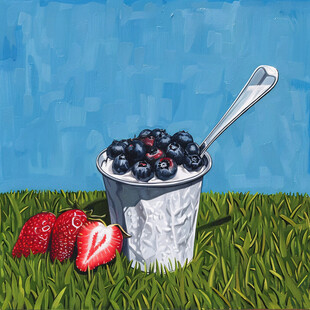 原创蓝莓插画