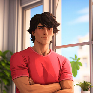 青春年少校园漫画人物