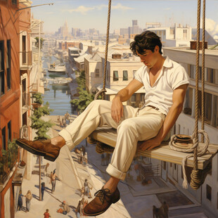 意大利写实油画漫画