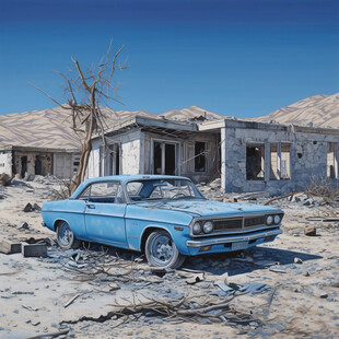 废弃已久的车子