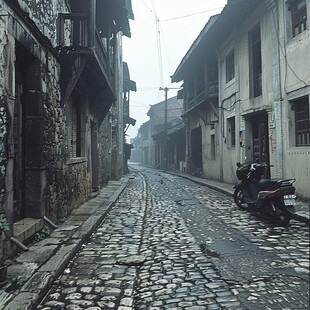 老街石板路