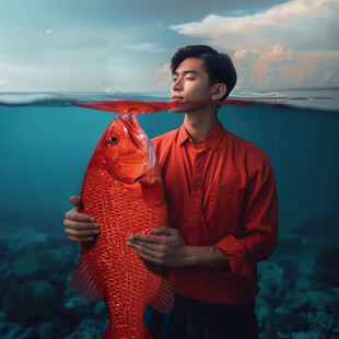 写实双鱼男孩