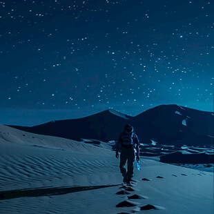 星辰大海男孩背影