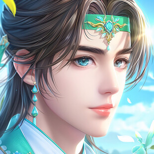 原创手绘古装美男