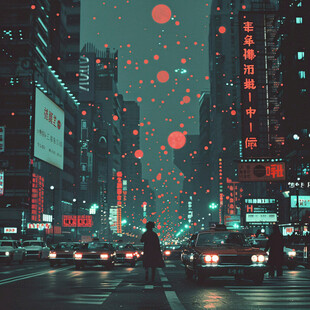 赛博朋克装饰画