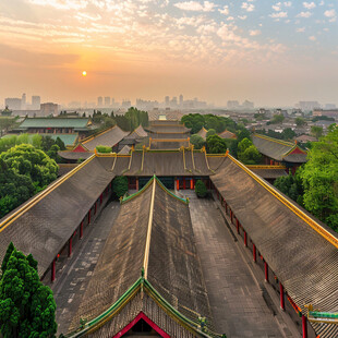 神武门夕阳