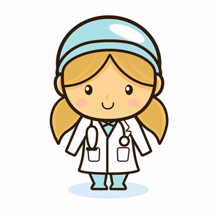 卡通可爱女医生