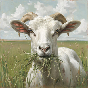 装饰画羊