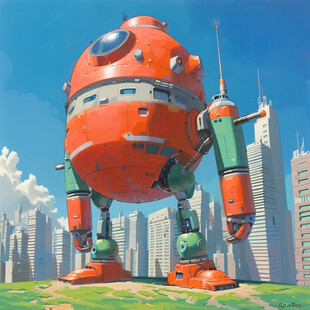 未来科幻卡通形象