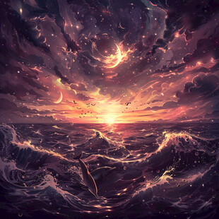 抽象写意星辰大海