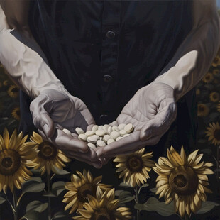 努力工作粮食系列作品