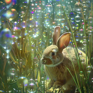 童话世界的兔子
