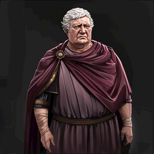 古罗马祭司头像