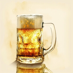 啤酒点装饰画