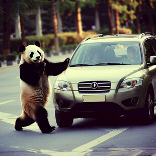 吉普车熊猫