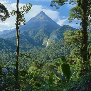 南美热带雨林风景