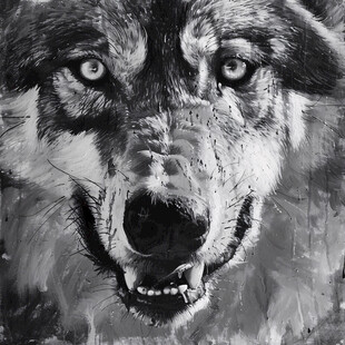 狼装饰画