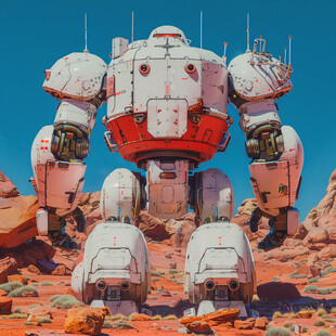 后现代机械科幻未来派