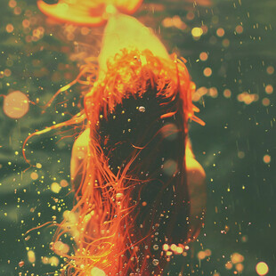 美女女子戏水女生